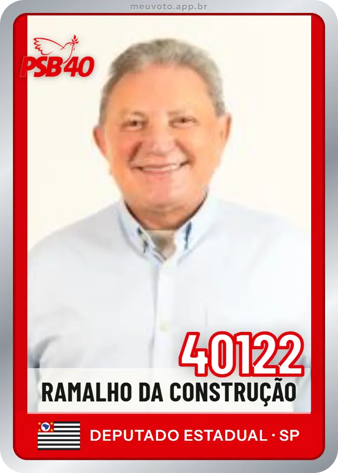 Carta de Ramalho da Construção, número 40122, PSB