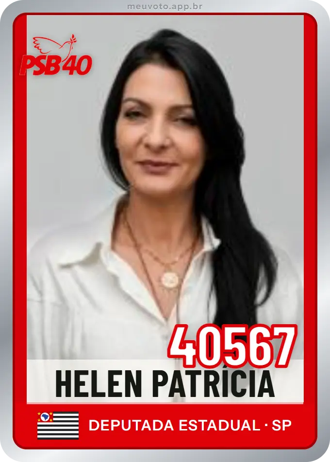 Carta de Helen Patrícia, número 40567, PSB