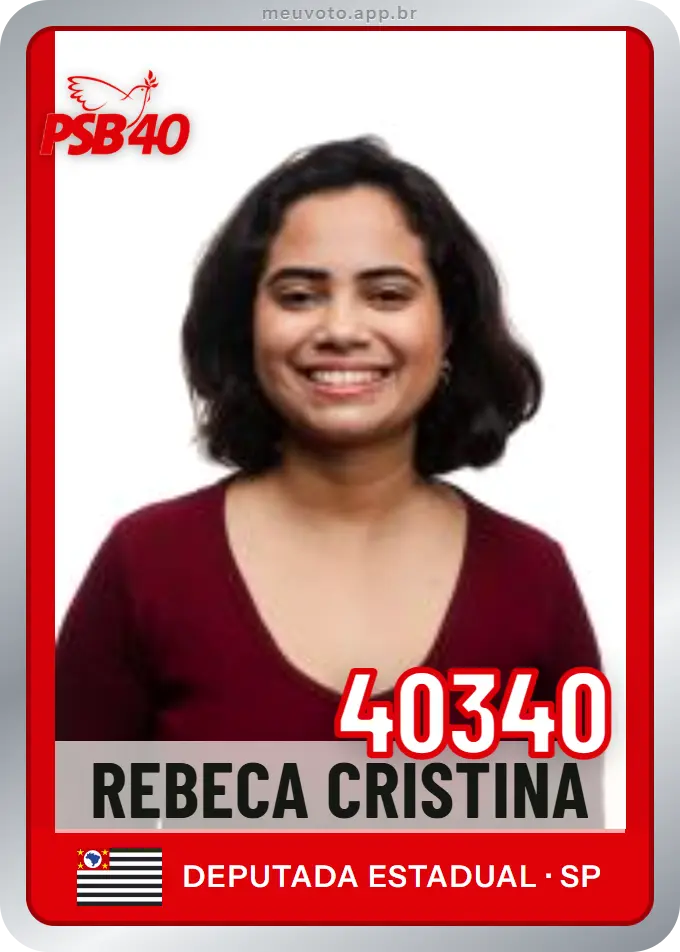 Carta de Rebeca Cristina, número 40340, PSB