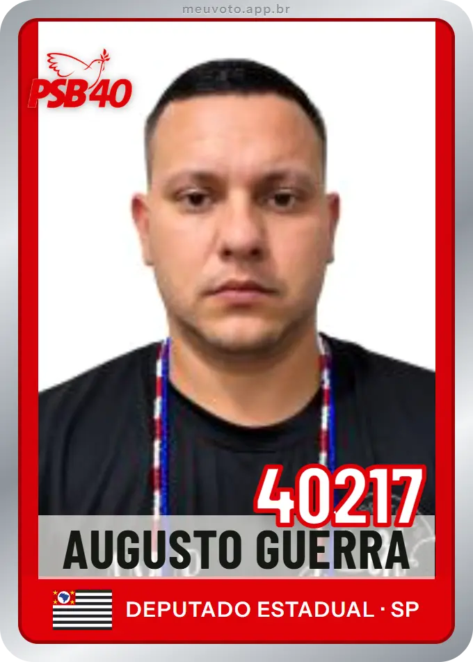 Carta de Augusto Guerra, número 40217, PSB