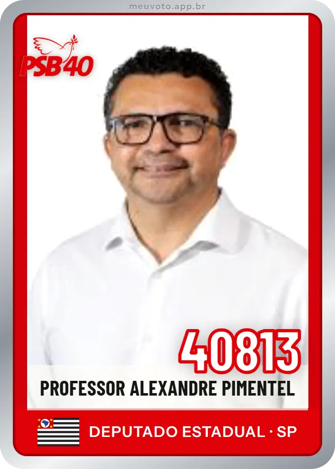 Carta de Professor Alexandre Pimentel, número 40813, PSB