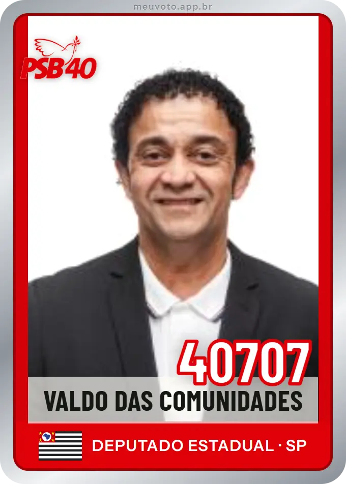 Carta de Valdo das Comunidades, número 40707, PSB