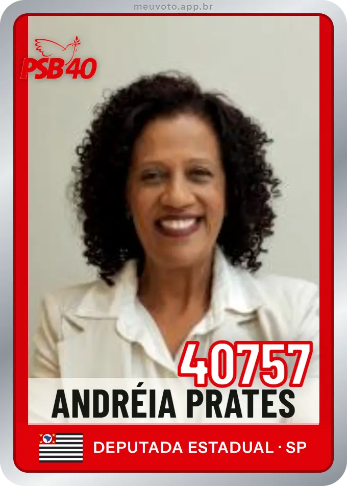 Carta de Andréia Prates, número 40757, PSB