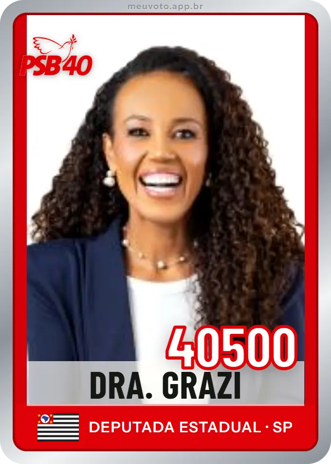 Carta de Dra. Grazi, número 40500, PSB