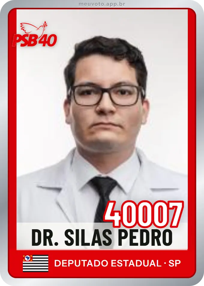 Carta de Dr. Silas Pedro, número 40007, PSB