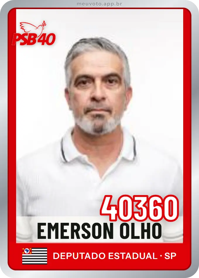 Carta de Emerson Olho, número 40360, PSB
