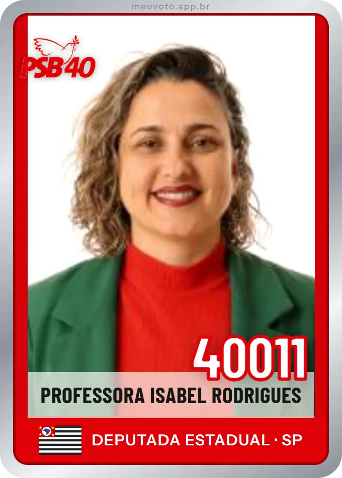 Carta de Professora Isabel Rodrigues, número 40011, PSB