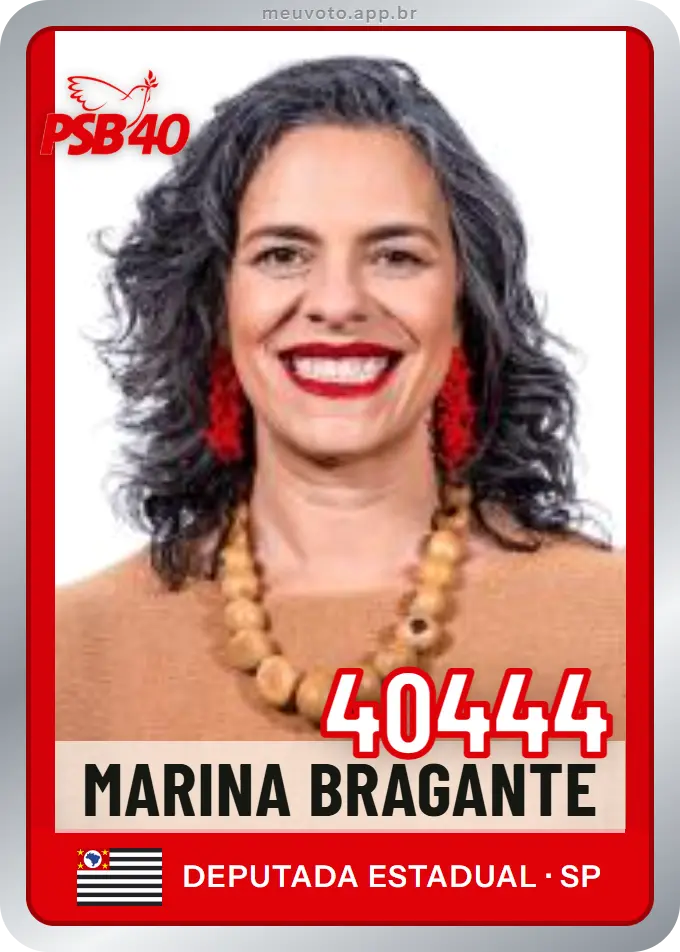 Carta de Marina Bragante, número 40444, PSB