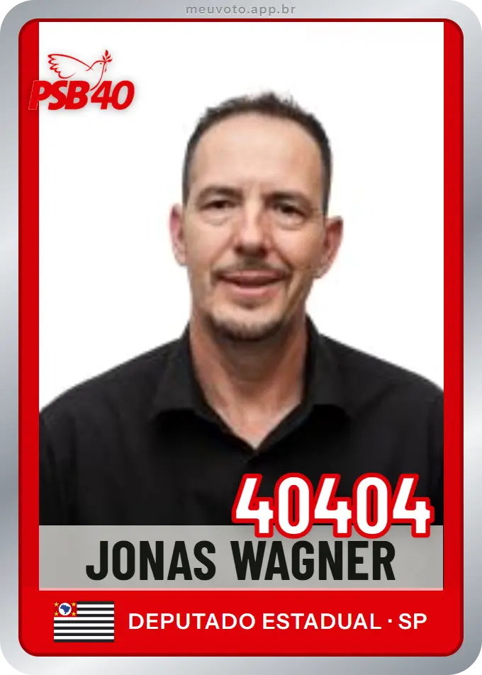 Carta de Jonas Wagner, número 40404, PSB