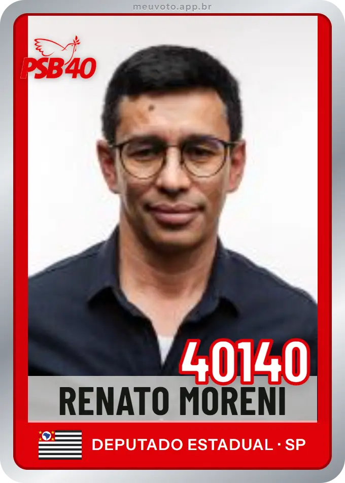 Carta de Renato Moreni, número 40140, PSB