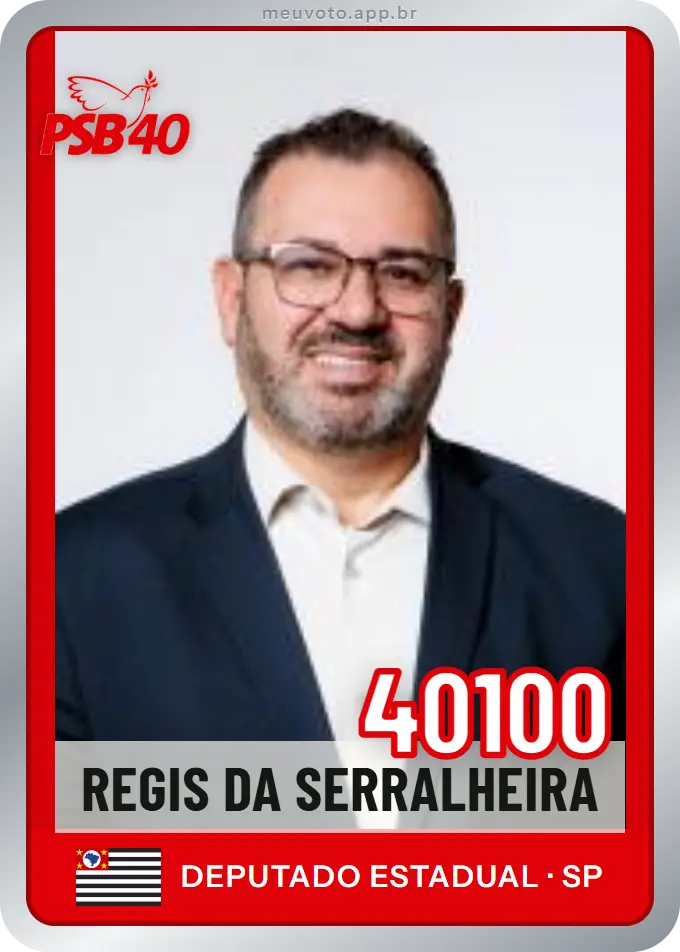 Carta de Regis da Serralheira, número 40100, PSB