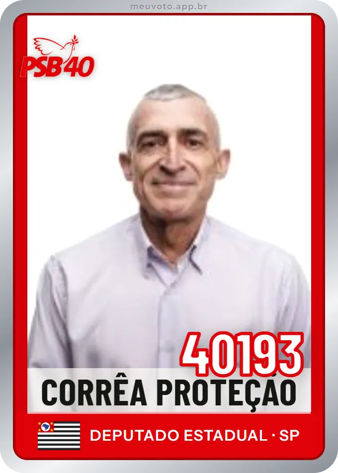 Carta de Corrêa Proteção, número 40193, PSB