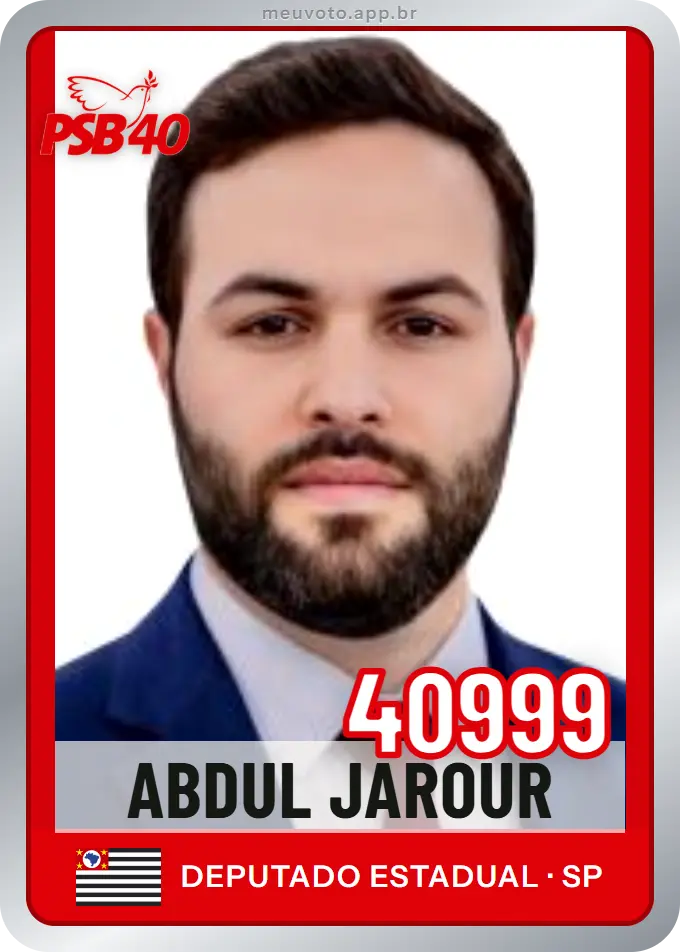 Carta de Abdul Jarour, número 40999, PSB