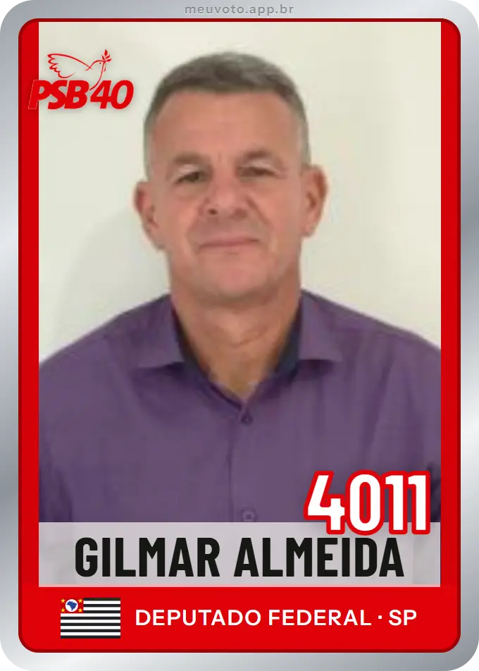 Carta de Gilmar Almeida, número 4011, PSB