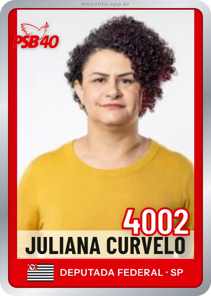Carta de Juliana Curvelo, número 4002, PSB