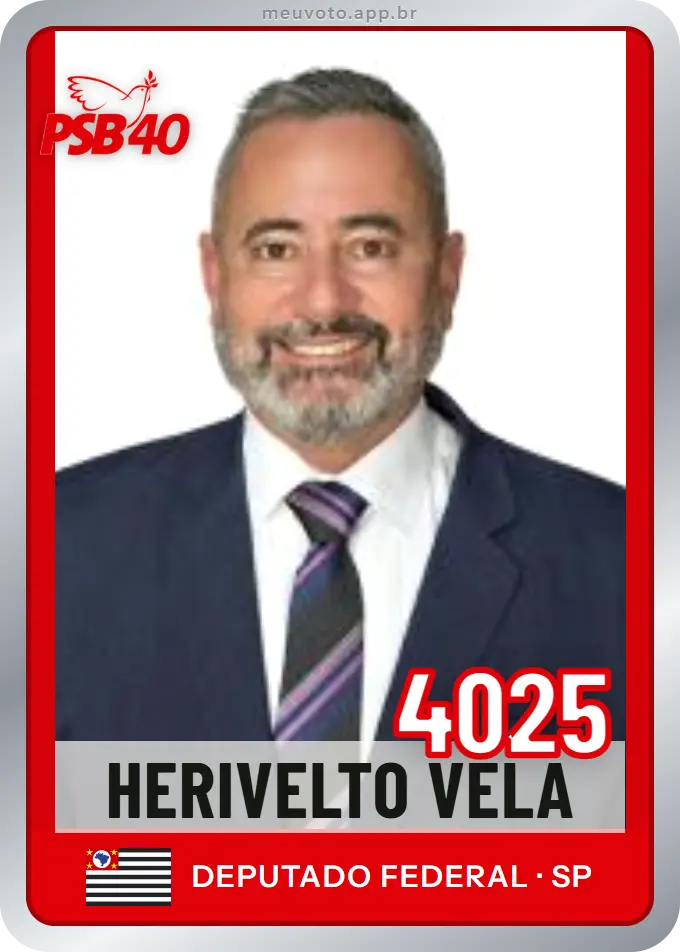 Carta de Herivelto Vela, número 4025, PSB