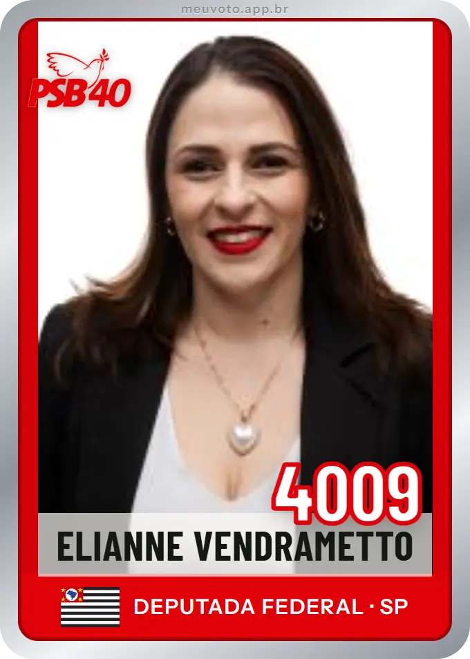 Carta de Elianne Vendrametto, número 4009, PSB