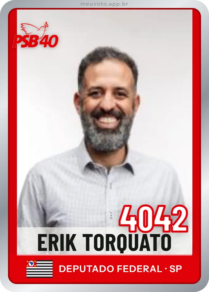 Carta de Erik Torquato, número 4042, PSB