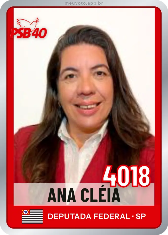 Carta de Ana Cléia, número 4018, PSB