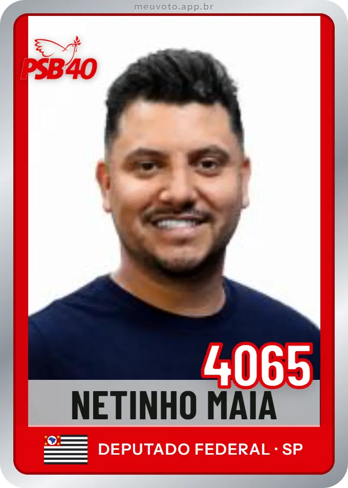 Carta de Netinho Maia, número 4065, PSB