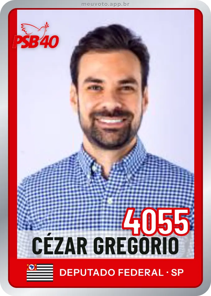 Carta de Cézar Gregório, número 4055, PSB