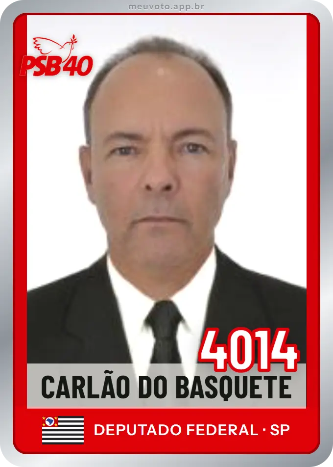 Carta de Carlão do Basquete, número 4014, PSB