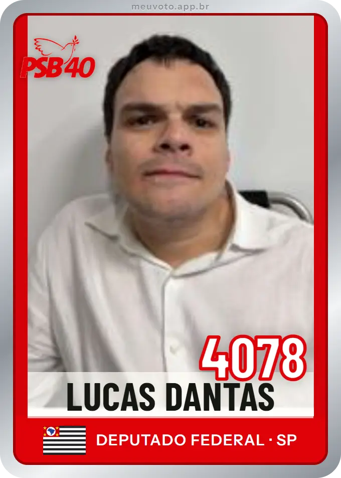 Carta de Lucas Dantas, número 4078, PSB