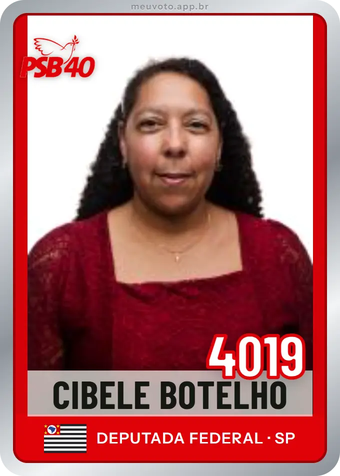 Carta de Cibele Botelho, número 4019, PSB