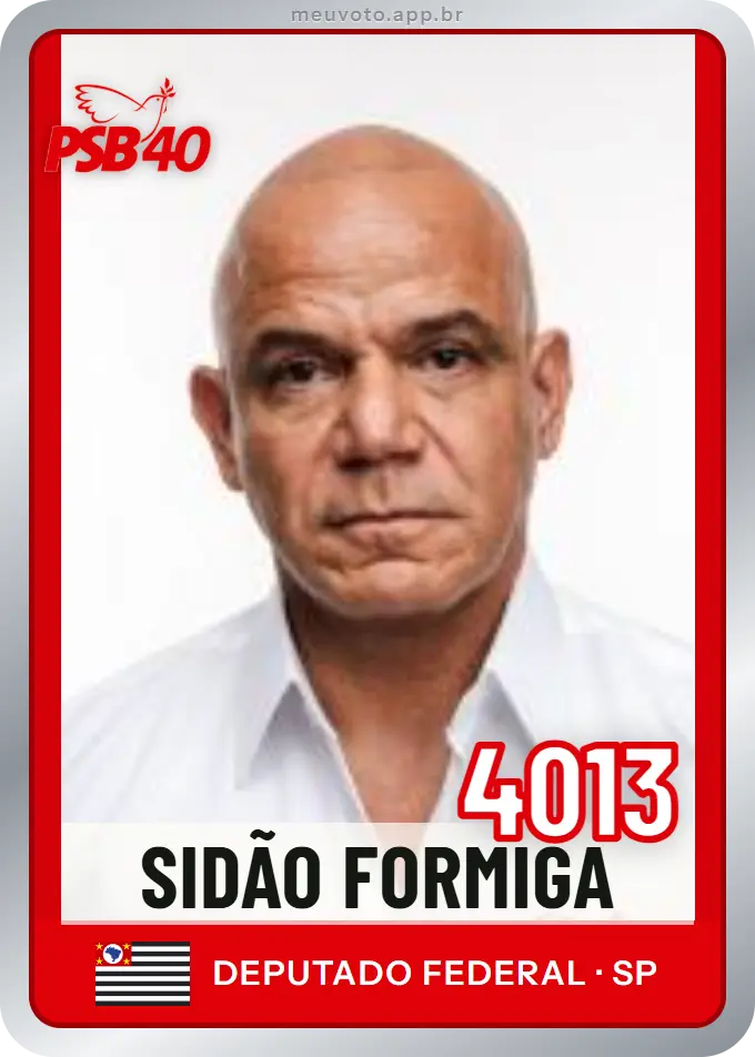 Carta de Sidão Formiga, número 4013, PSB