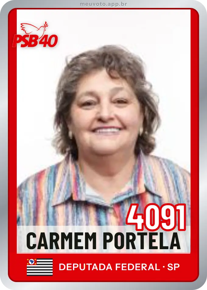 Carta de Carmem Portela, número 4091, PSB