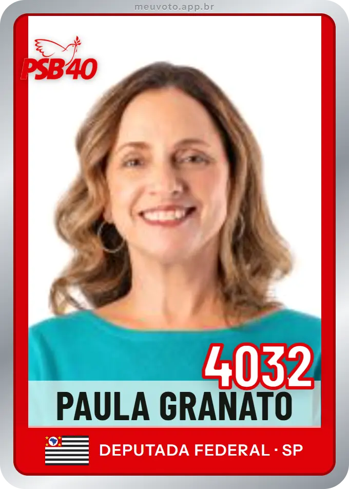 Carta de Paula Granato, número 4032, PSB