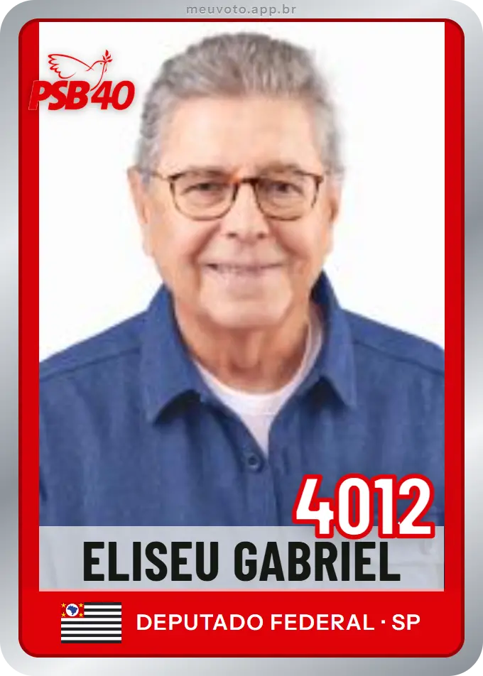 Carta de Eliseu Gabriel, número 4012, PSB