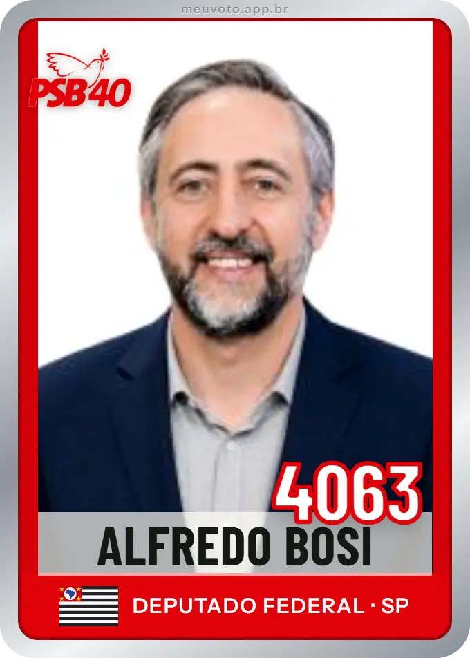Carta de Alfredo Bosi, número 4063, PSB