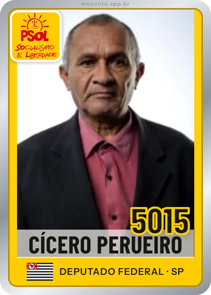 Carta de Cícero Perueiro, número 5015, PSOL