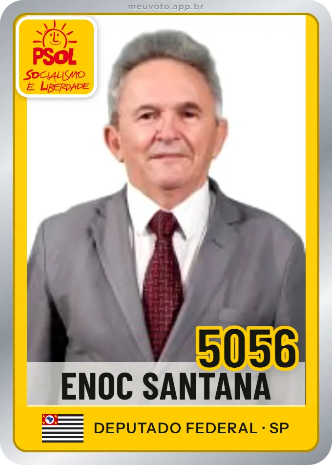 Carta de Enoc Santana, número 5056, PSOL