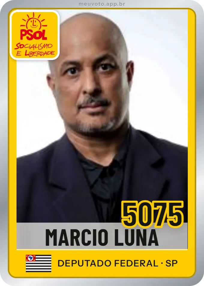 Carta de Marcio Luna, número 5075, PSOL