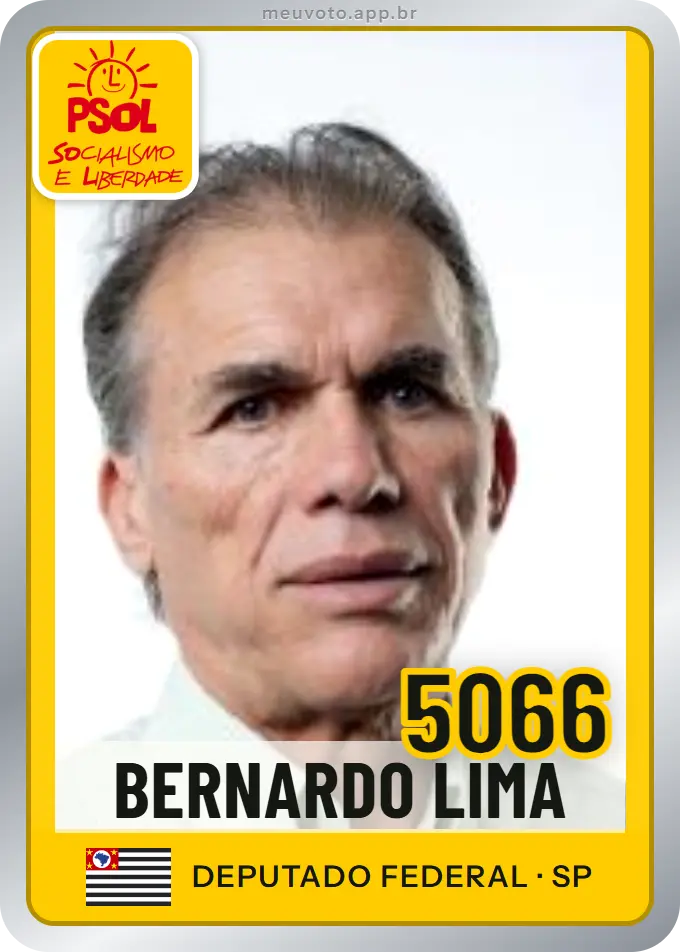 Carta de Bernardo Lima, número 5066, PSOL