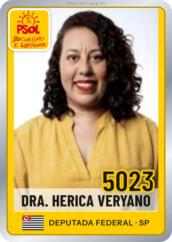 Carta de Dra. Herica Veryano, número 5023, PSOL