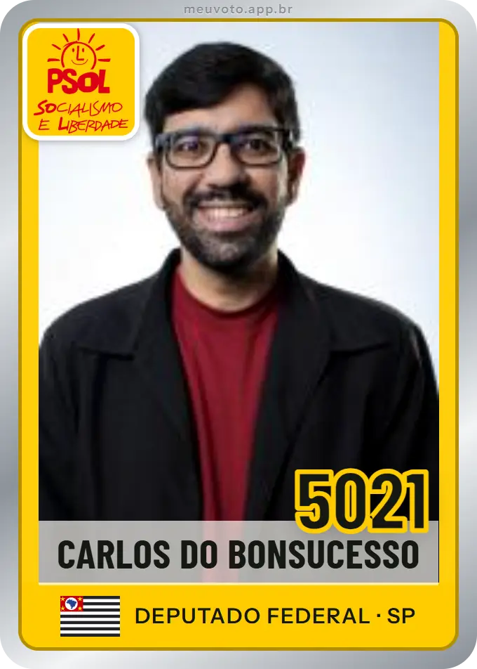 Carta de Carlos do Bonsucesso, número 5021, PSOL