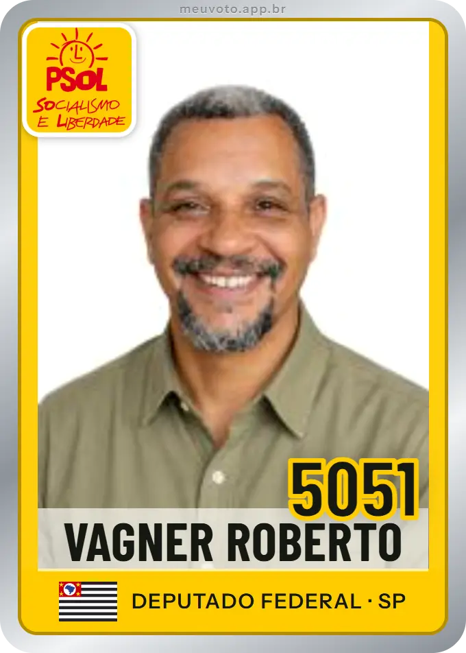 Carta de Vagner Roberto, número 5051, PSOL