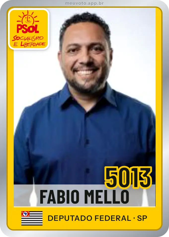 Carta de Fabio Mello, número 5013, PSOL