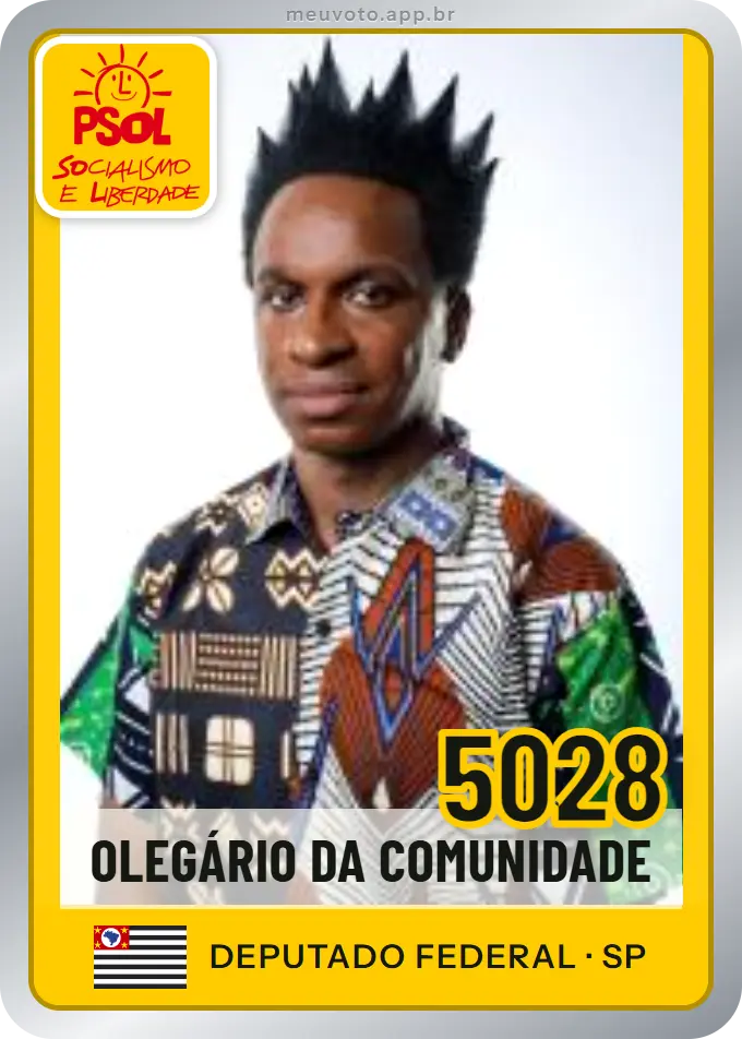 Carta de Olegário da Comunidade, número 5028, PSOL