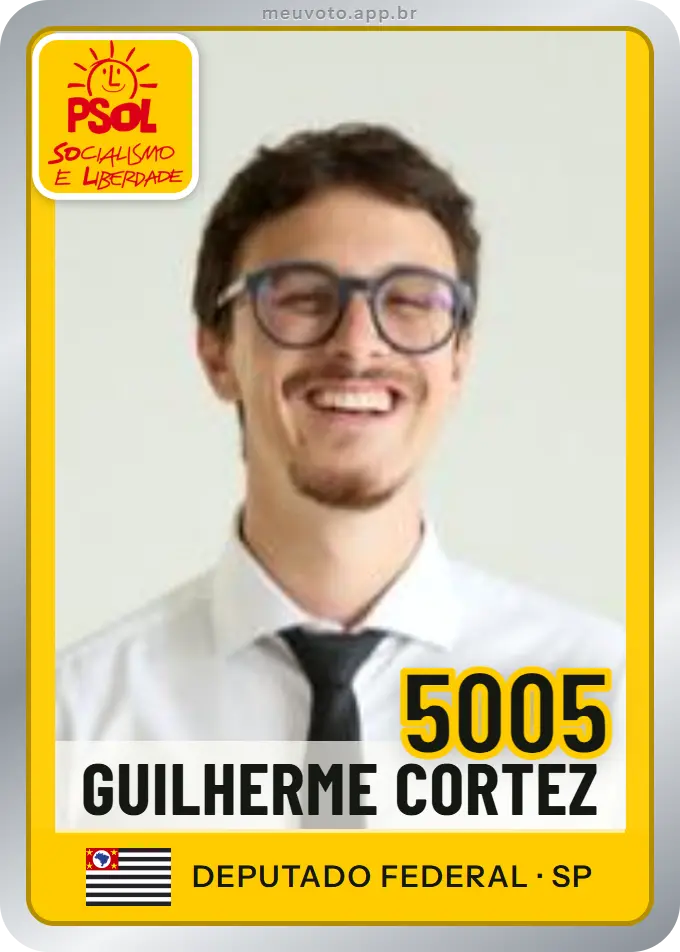 Carta de Guilherme Cortez, número 5005, PSOL