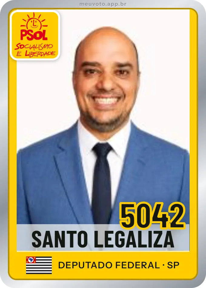 Carta de Santo Legaliza, número 5042, PSOL
