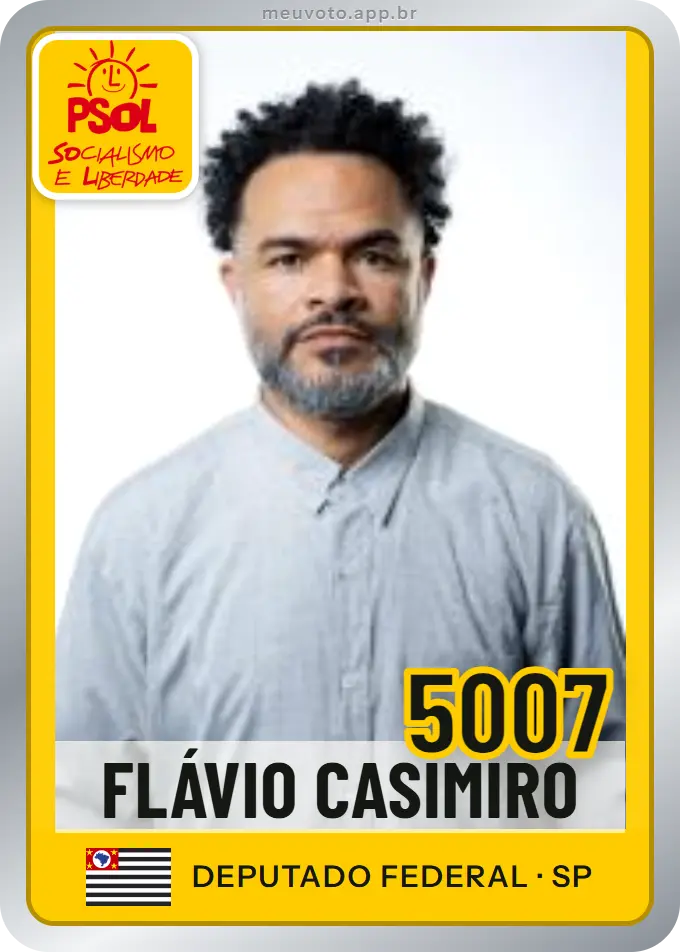 Carta de Flávio Casimiro, número 5007, PSOL