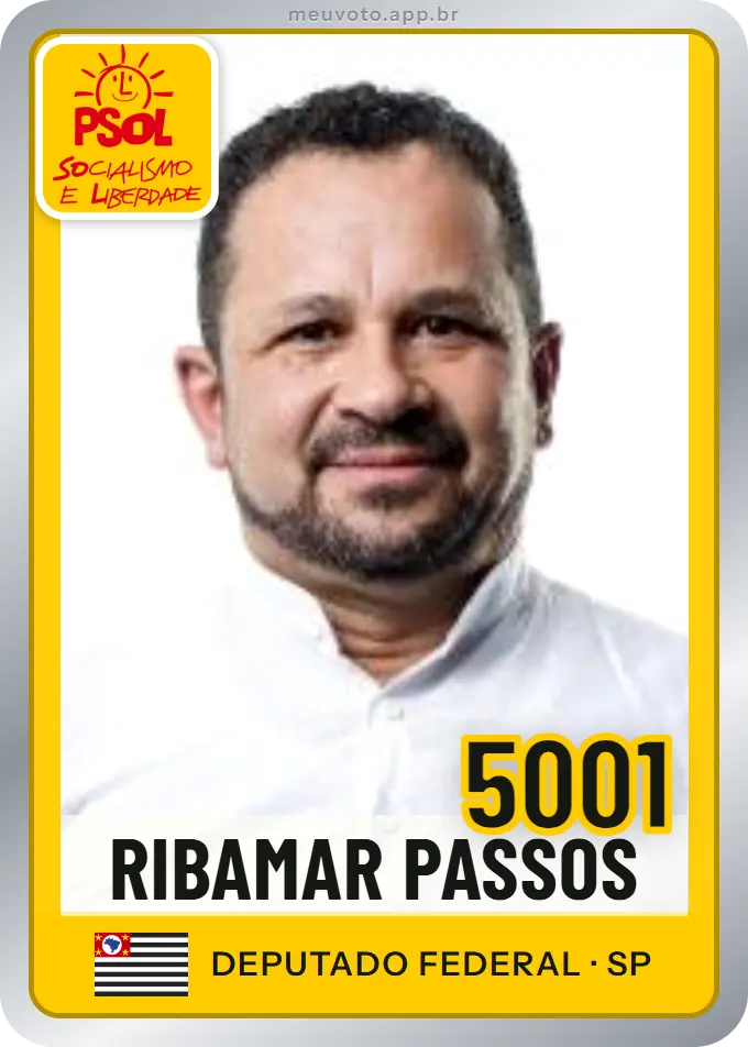 Carta de Ribamar Passos, número 5001, PSOL