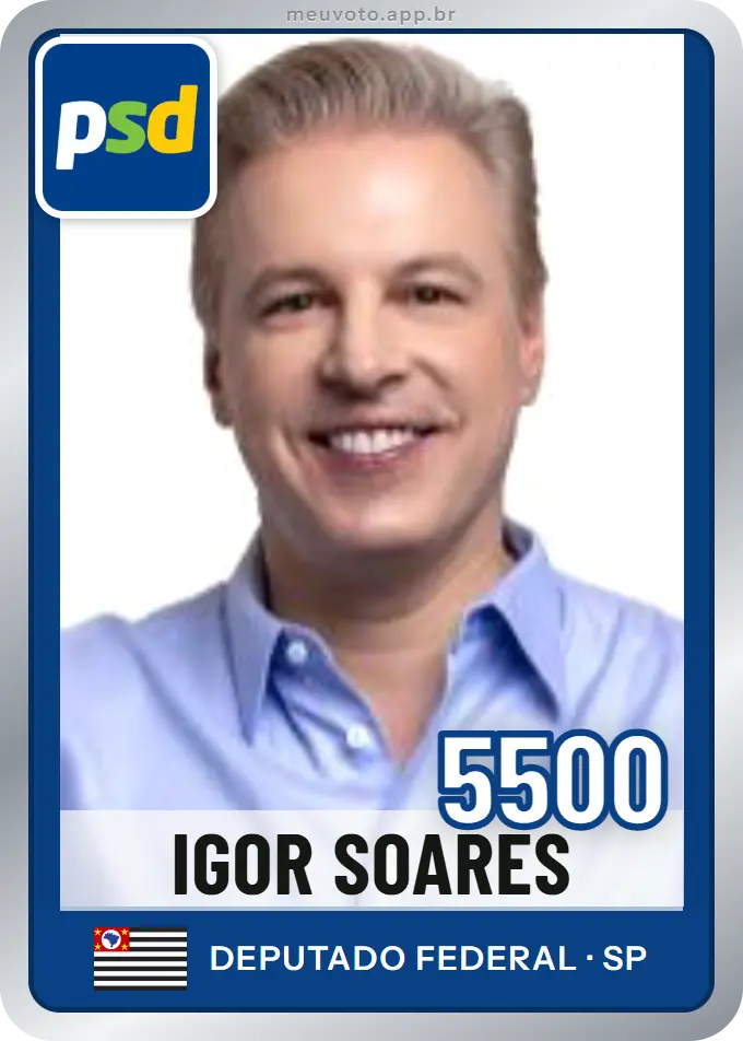 Carta de Igor Soares, número 5500, PSD