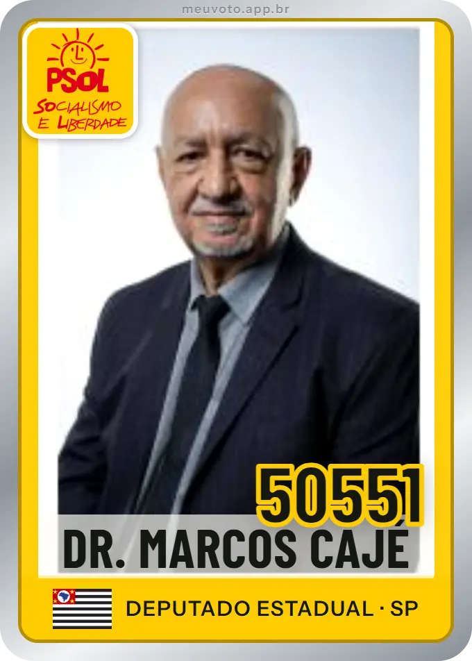 Carta de Dr. Marcos Cajé, número 50551, PSOL