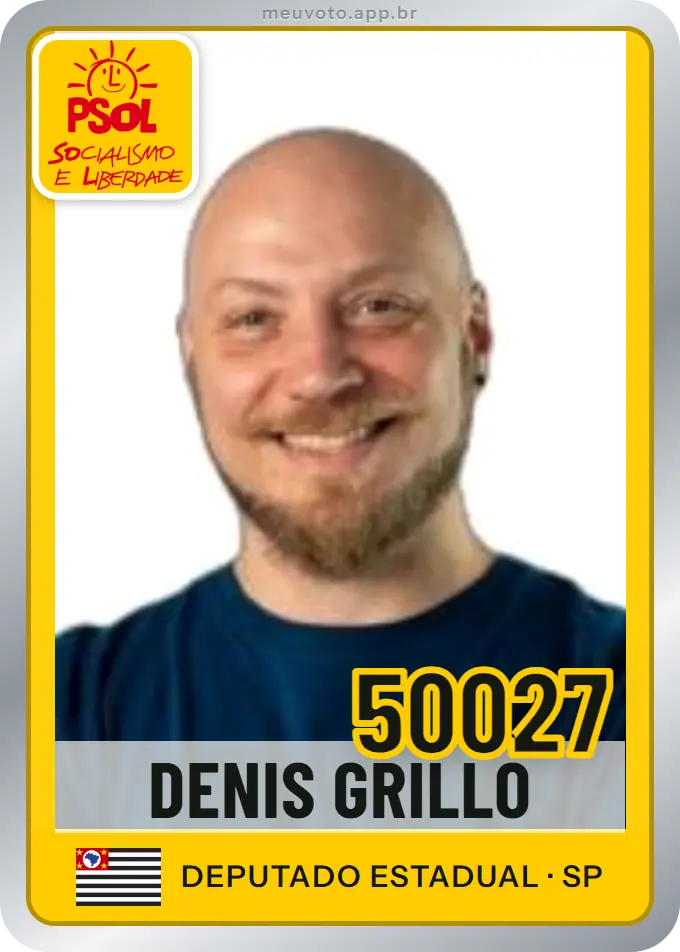 Carta de Denis Grillo, número 50027, PSOL