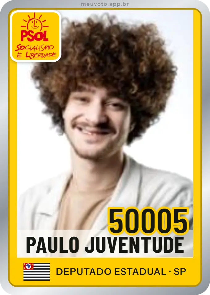 Carta de Paulo Juventude, número 50005, PSOL